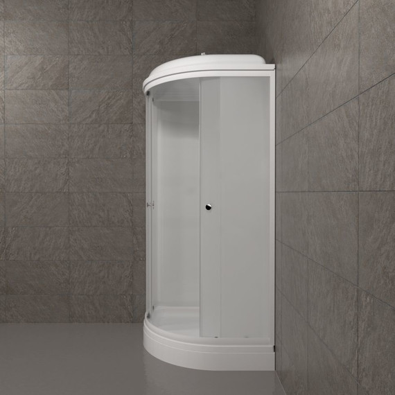 Душевая кабина Triton Вельвет А 90x90 см, белый/матовое фото 4