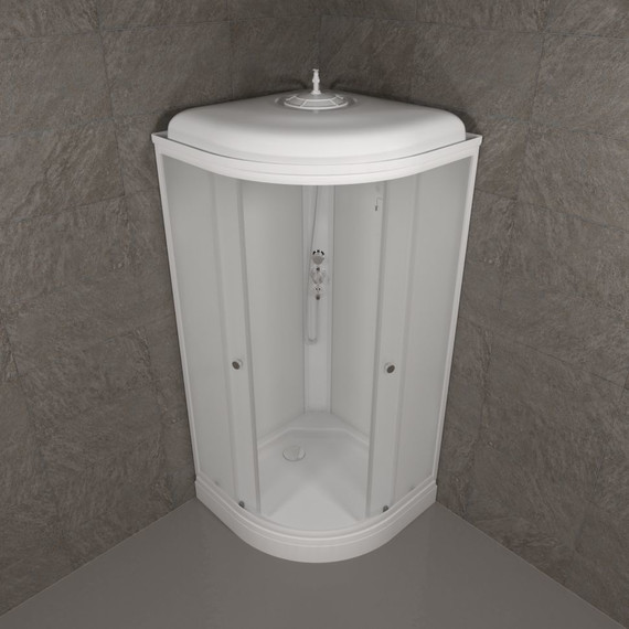 Душевая кабина Triton Вельвет А 90x90 см, белый/матовое фото 5