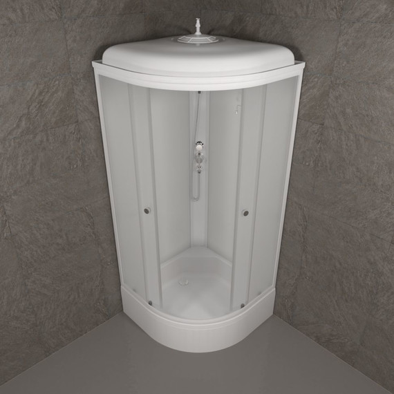 Душевая кабина Triton Вельвет В 90x90 см, белый/матовое - 5 Душевая кабина Triton Вельвет В 90x90 см, белый/матовое фото 5