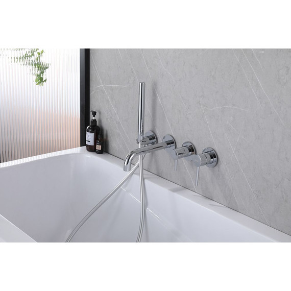 Смеситель для ванны Abber Wasser Kreis AF8130, Цвет производителя: хром - 3 Смеситель для ванны Abber Wasser Kreis AF8130, Цвет производителя: хром фото 3
