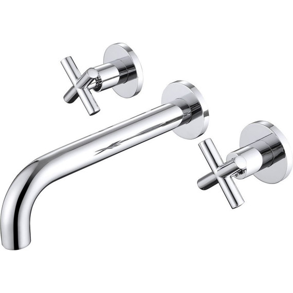 Смеситель для раковины настенный Abber Wasser Kreis AF81121 (со скрытой частью), Цвет производителя: хром фото 