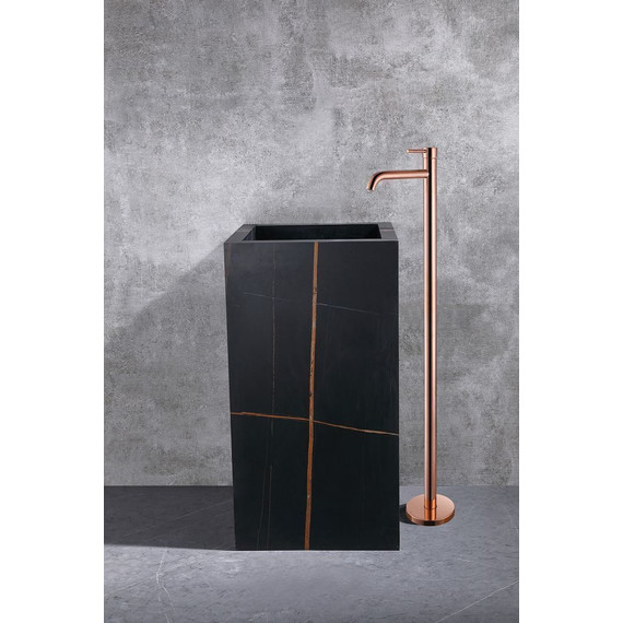 Смеситель для раковины напольный Abber Wasser Kreis AF8140RG, розовое золото, Цвет производителя: розовое золото фото 2