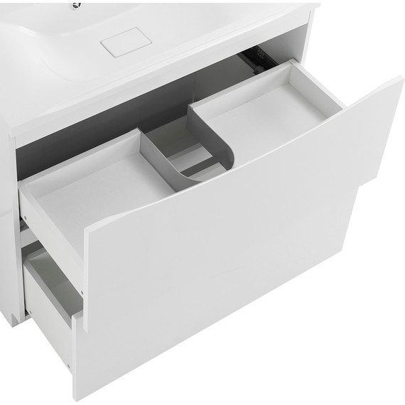 Тумба напольная с раковиной BelBagno MARINO-800-2C-PIA-BL-P 80 см, Bianco Lucido (раковина BB800/450-LV-MR-PR) фото 9