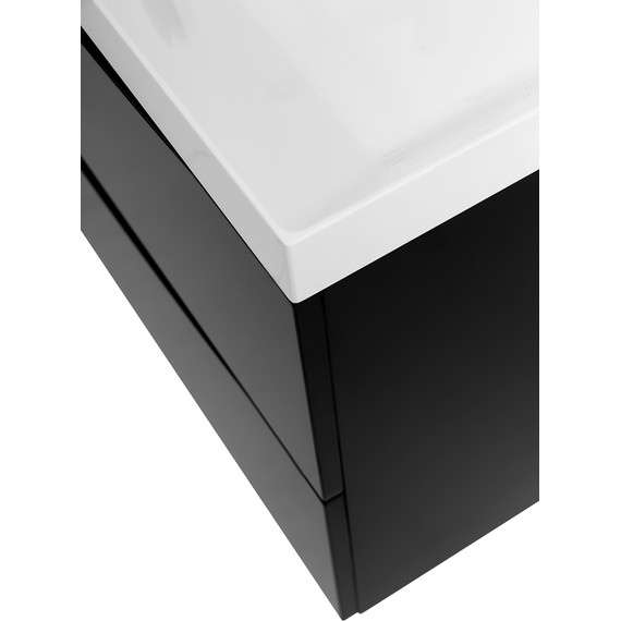 Тумба подвесная с раковиной BelBagno MARINO-900-2C-SO-NL-P 90 см, Nero Lucido (раковина BB900/450-LV-MR-PR) фото 4