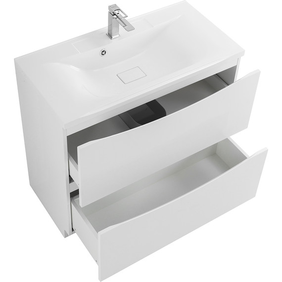 Тумба напольная с раковиной BelBagno MARINO-800-2C-PIA-BL-P 80 см, Bianco Lucido (раковина BB800/450-LV-MR-PR) фото 8