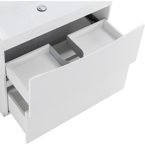 Тумба напольная с раковиной BelBagno MARINO-900-2C-PIA-BL-P 90 см, Bianco Lucido (раковина BB900/450-LV-MR-PR) - 12 Тумба напольная с раковиной BelBagno MARINO-900-2C-PIA-BL-P 90 см, Bianco Lucido (раковина BB900/450-LV-MR-PR) фото 12