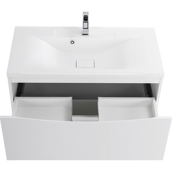 Тумба напольная с раковиной BelBagno MARINO-900-2C-PIA-BL-P 90 см, Bianco Lucido (раковина BB900/450-LV-MR-PR) - 10 Тумба напольная с раковиной BelBagno MARINO-900-2C-PIA-BL-P 90 см, Bianco Lucido (раковина BB900/450-LV-MR-PR) фото 10