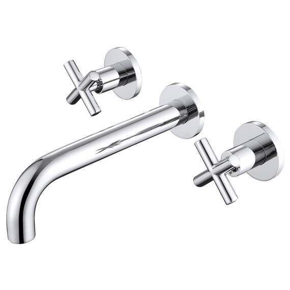 Смеситель для раковины настенный Abber Wasser Kreis AF81121 (со скрытой частью), Цвет производителя: хром фото 