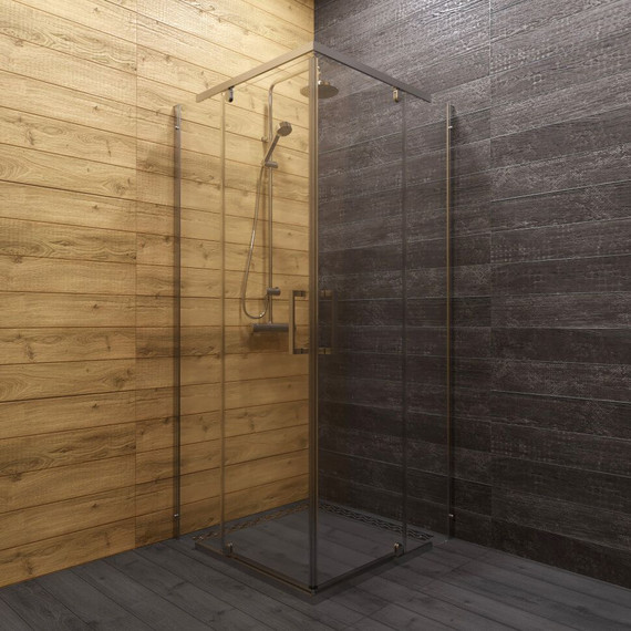 Душевое ограждение Triton Каппа 90x90 см, хром/прозрачное фото 2