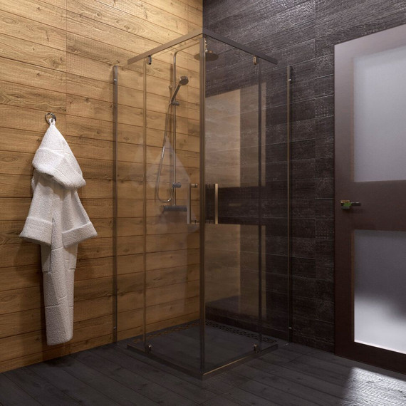 Душевое ограждение Triton Каппа 90x90 см, хром/прозрачное фото 6