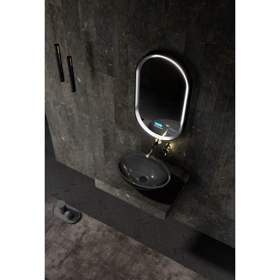 Раковина-чаша Abber Karbon 50 см AK2042, чёрный фото 2