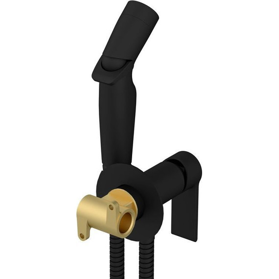 Набор для гигиенического душа Cersanit Brasko A64103, чёрный матовый фото 2