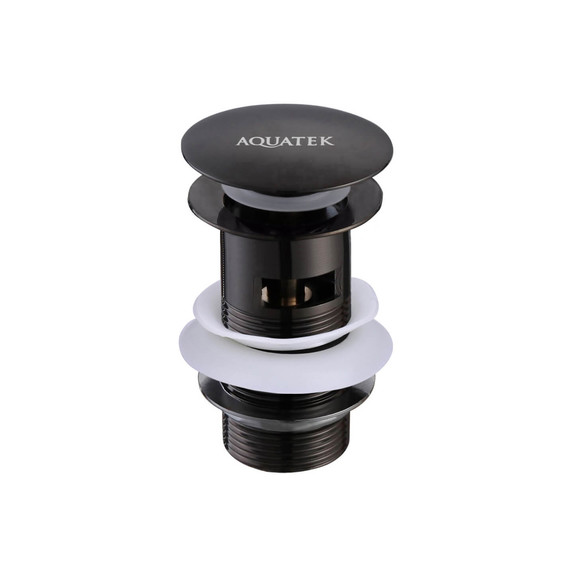 Донный клапан Aquatek  AQ6001MB, чёрный матовый фото 
