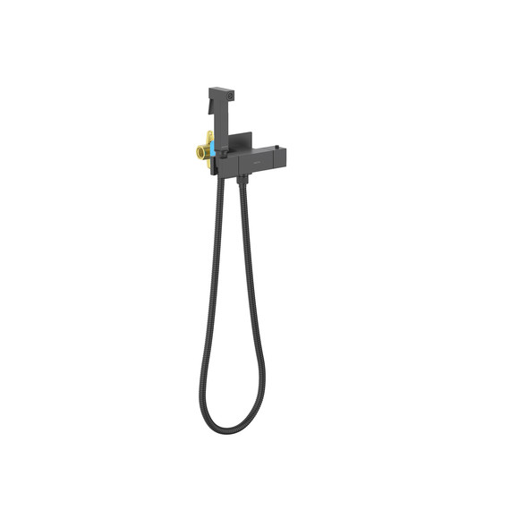 Набор для гигиенического душа Aquatek Либра AQ1028MB (со скрытой частью) чёрный матовый фото 