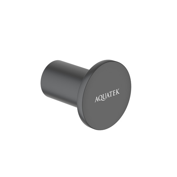 Крючок Aquatek Лира AQ4401MB, цвет чёрный матовый фото 