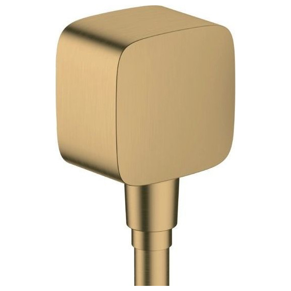 Шланговое подсоединение Hansgrohe FixFit 26457140, бронза шлифованная фото 