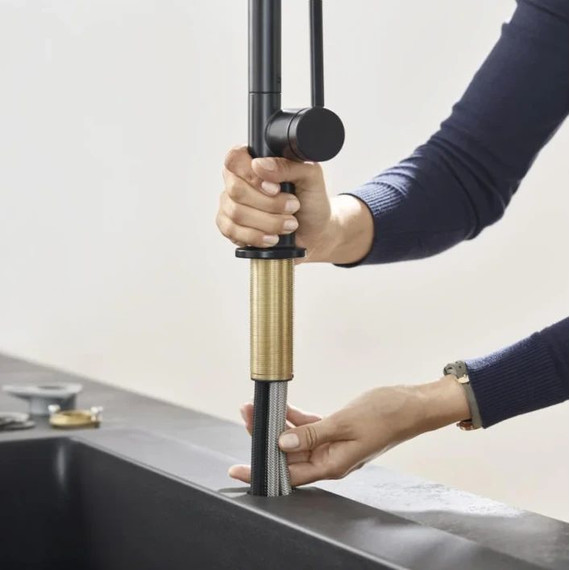 Смеситель для кухни Hansgrohe Talis M54 72802670, чёрный матовый фото 4