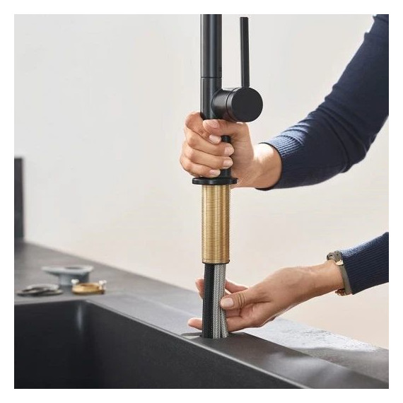 Смеситель для кухни Hansgrohe Talis M54 72804670, чёрный матовый фото 2