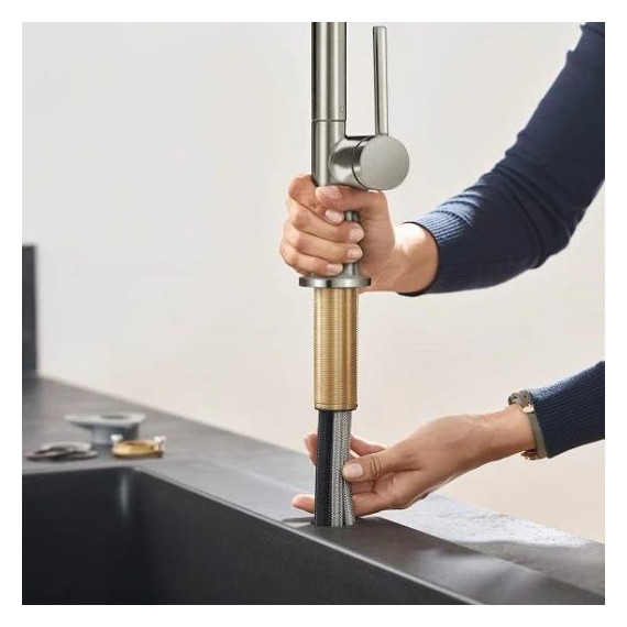 Смеситель для кухни Hansgrohe Talis M54 270 72840800, сталь фото 2