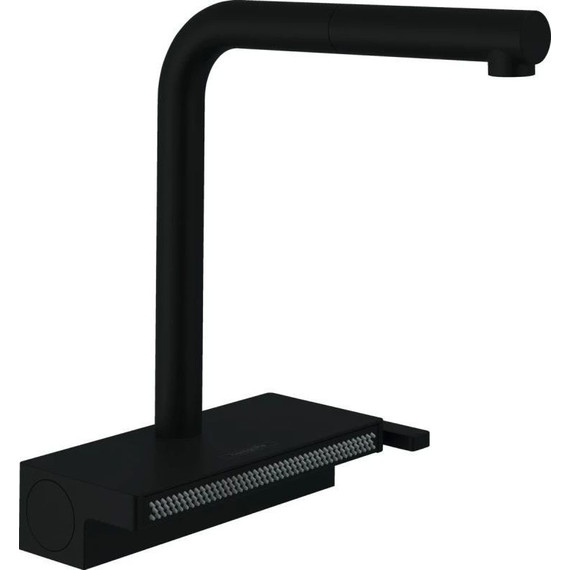 Смеситель для кухни Hansgrohe Aquno Select 73830670, чёрный матовый фото 