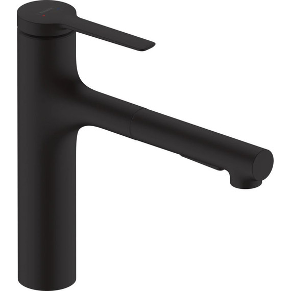 Смеситель для кухни Hansgrohe Zesis M33 74801670, чёрный матовый фото 