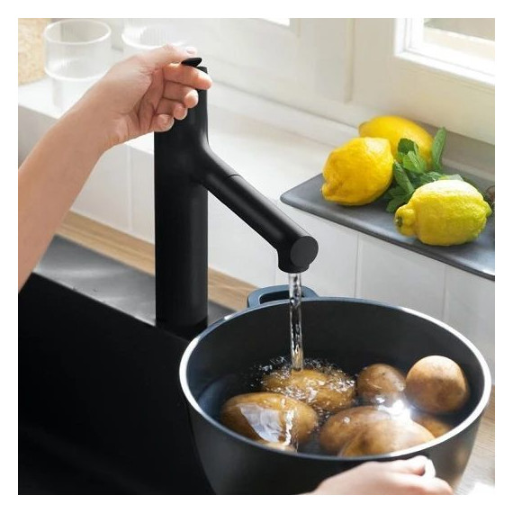 Смеситель для кухни Hansgrohe Zesis M33 74801670, чёрный матовый фото 2