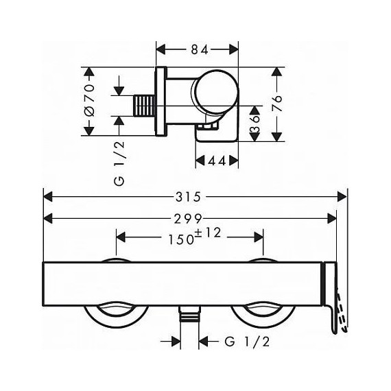 Смеситель для душа Hansgrohe Vivenis 75620700, белый матовый фото 2