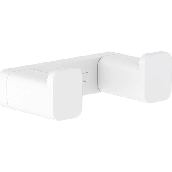 Двойной крючок Hansgrohe AddStoris 41755700, белый матовый фото 