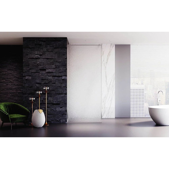 Душевая перегородка Veconi Korato 110 см KR81R-110-06-C4 (стекло 8 мм) с кронштейном в комплекте, хром/матовое - 2 Душевая перегородка Veconi Korato 110 см KR81R-110-06-C4 (стекло 8 мм) с кронштейном в комплекте, хром/матовое фото 2