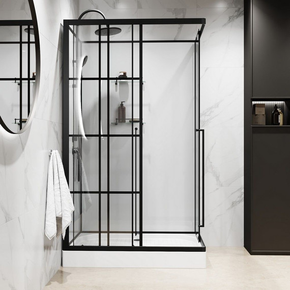 Душевая кабина Niagara Standart 120x80 см L ST120/80/15QL/KL/BKT, чёрный/прозрачное - 5 Душевая кабина Niagara Standart 120x80 см L ST120/80/15QL/KL/BKT, чёрный/прозрачное фото 5