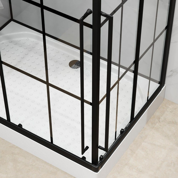 Душевая кабина Niagara Standart 120x80 см L ST120/80/15QL/KL/BKT, чёрный/прозрачное - 6 Душевая кабина Niagara Standart 120x80 см L ST120/80/15QL/KL/BKT, чёрный/прозрачное фото 6