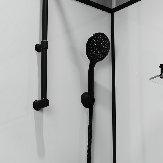 Душевая кабина Niagara Standart 120x80 см L ST120/80/15QL/KL/BKT, чёрный/прозрачное - 8 Душевая кабина Niagara Standart 120x80 см L ST120/80/15QL/KL/BKT, чёрный/прозрачное фото 8