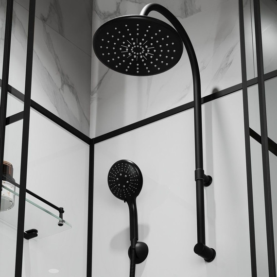 Душевая кабина Niagara Standart 100x100 см R ST100/15QR/KL/BKT, чёрный/прозрачное фото 7