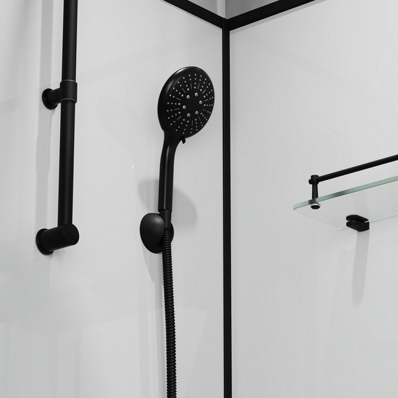 Душевая кабина Niagara Standart 90x90 см L ST90/15QL/KL/BKT, чёрный/прозрачное - 6 Душевая кабина Niagara Standart 90x90 см L ST90/15QL/KL/BKT, чёрный/прозрачное фото 6