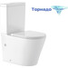 Унитаз-компакт безободковый Mirsant TORR TURBO с крышкой Soft-close (система смыва торнадо), Цвет производителя: белый фото 