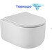 Унитаз подвесной безободковый BelBagno Soft-Tor BB084CH-TOR/SC (система смыва торнадо) с крышкой микролифт фото 