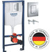Инсталляция для подвесного унитаза Grohe Rapid SL 38772001 с кнопкой смыва хром, Цвет производителя: хром фото 