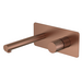 Смеситель для раковины настенный Boheme Stick 125-BRB (со скрытой частью) брашированная бронза, Цвет производителя: бронза брашированная фото 