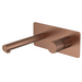 Смеситель для раковины настенный Boheme Stick 125-BRB.2 (со скрытой частью) брашированная бронза, Цвет производителя: бронза брашированная фото 
