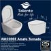 Унитаз подвесной безободковый Taliente Amato Tornado 3 AM55003 с крышкой микролифт (система смыва Торнадо) фото 