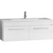 Тумба подвесная с раковиной Акватон Мадрид 120М см 1A1703K2MA010, белый фото 