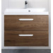 Тумба подвесная с раковиной BelBagno AURORA-700-2C-SO-RT 70 см, Rovere Tabacco, Цвет фасада: Rovere Tabacco фото 
