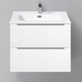 Тумба подвесная с раковиной BelBagno ETNA39-600/390-2C-SO-BL-P 60 см, Bianco Lucido, Цвет фасада: Bianco Lucido фото 