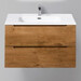 Тумба подвесная с раковиной BelBagno ETNA39-800/390-2C-SO-RN-P 80 см, Rovere Nature, Цвет фасада: Rovere Nature фото 