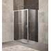 Душевое ограждение BelBagno 120-135х90 см UNIQUE-AH-1-120/135-90-C-Cr, хром/прозрачное, Цвет стекла: прозрачное, Размер - мм: 1200x900 фото 