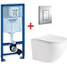 Инсталляция Grohe Rapid SL с подвесным безободковым унитазом BelBagno Sfera-R фото 