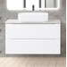 Тумба подвесная со столешницей BelBagno ETNA-1000-2C-SO-BO-P 100 см, Bianco Opaco, Цвет фасада: Bianco Opaco фото 