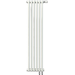 Вертикальный радиатор Zehnder Charleston 2180 300х1790 мм (6 секций) нижнее подключение, белый фото 