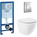Инсталляция Grohe Rapid SL с подвесным безободковым унитазом BelBagno Amanda фото 