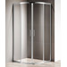 Душевое ограждение Cezares MOMENTO-R-2-100-C-Cr 100х100 см, хром/прозрачное фото 